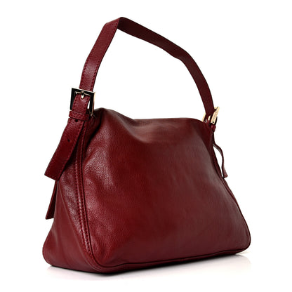 Fendi Nappa Elefante Mama Baguette Rosso Scuro 2 of 4