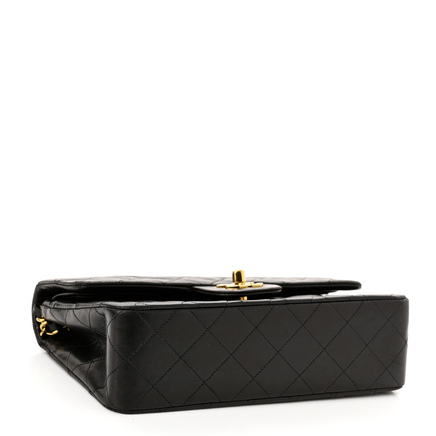 Chanel Lambskin Quilted Small Double Flap Black 4 of 11