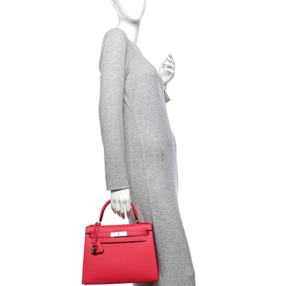 Hermes Epsom Kelly Sellier 28 Rose Extreme 2 of 12