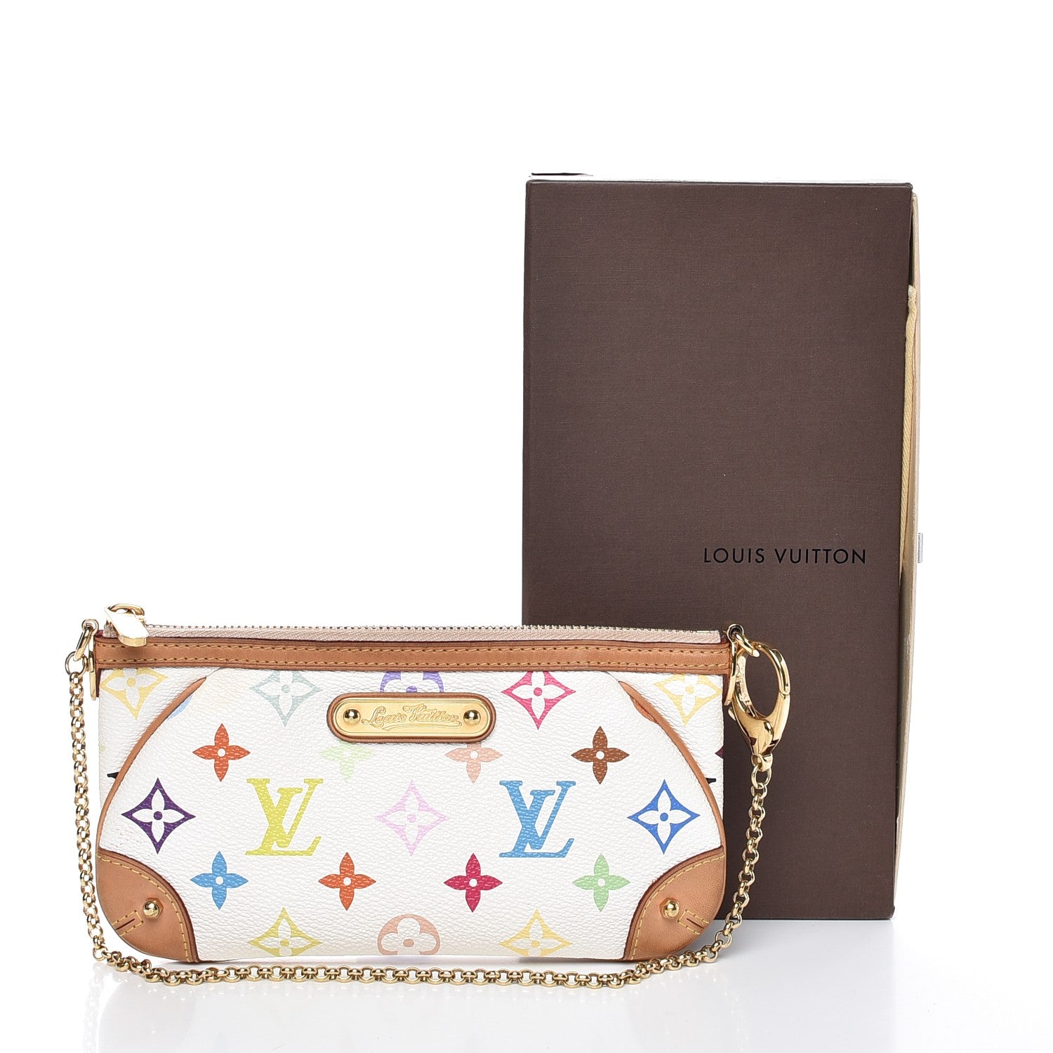 Louis Vuitton Monogram Multicolor Pochette Milla MM White 9 of 9