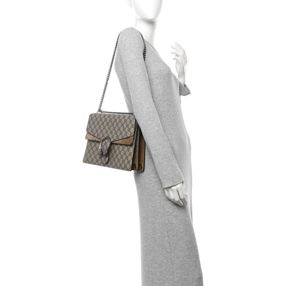 Gucci GG Supreme Monogram Medium Dionysus Shoulder Bag Taupe 2 of 12