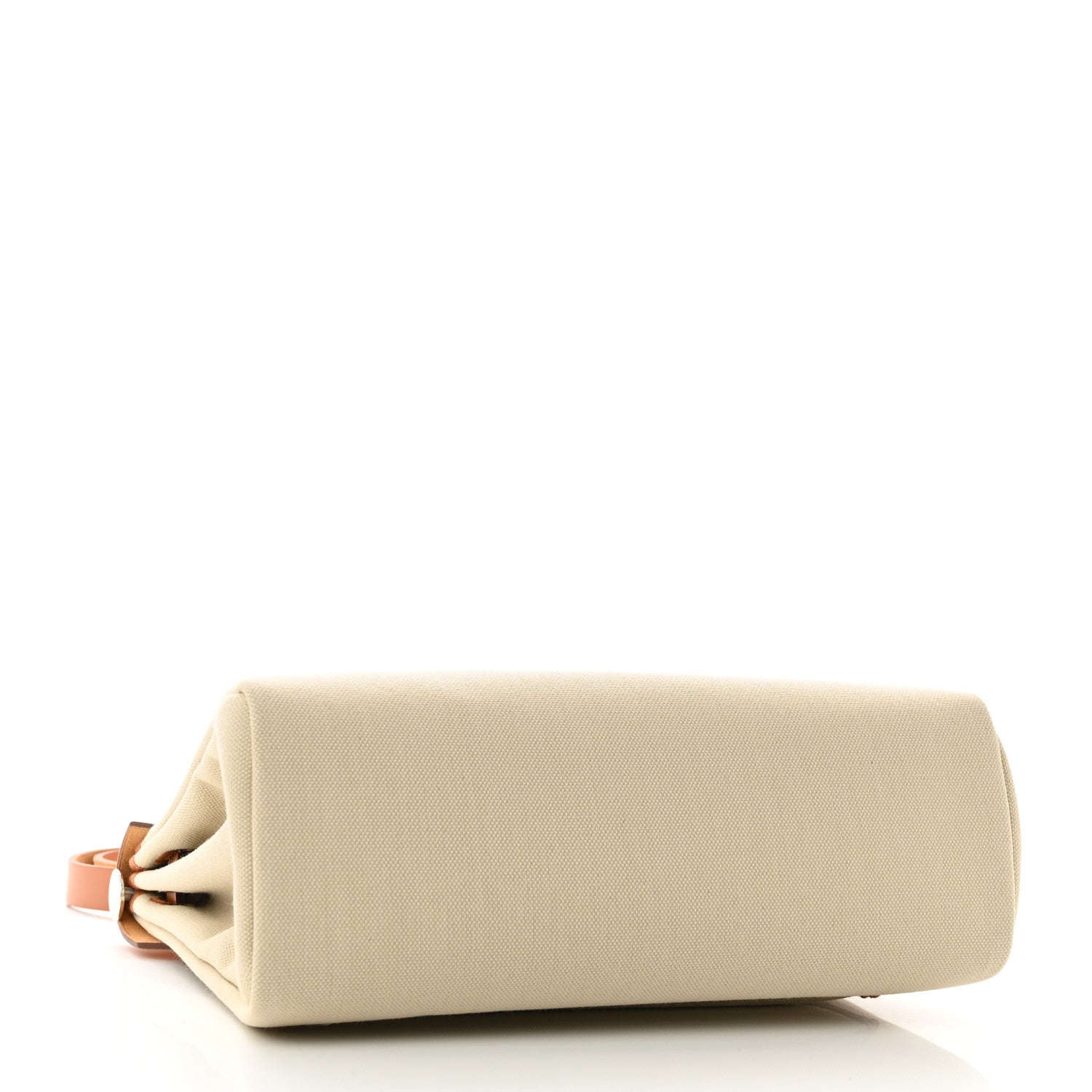 Hermes Military Toile Vache Hunter Herbag Zip Retourne 31 PM Beton Naturel 5 of 11