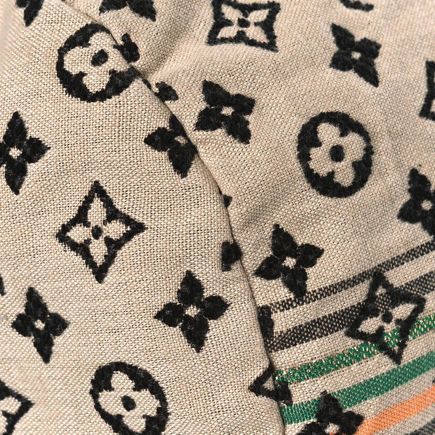 Fabric Jacquard Monogram Cheche Gypsy PM Vert