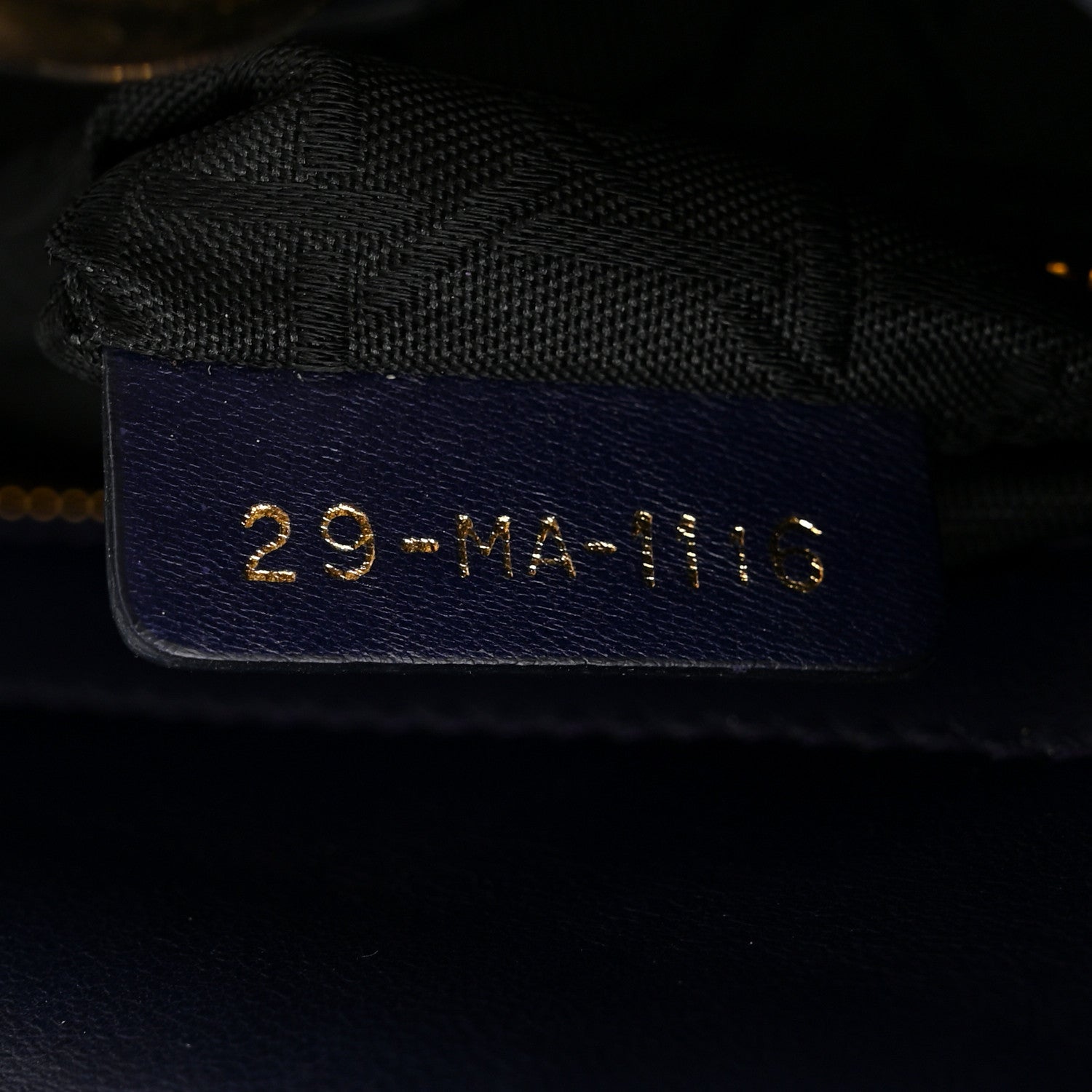 Christian Dior Lambskin Cannage Small Lady Dior Blue 7 of 10