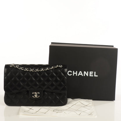 Chanel Caviar Quilted Jumbo Double Flap Black 5 of 9