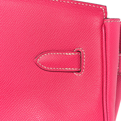 Hermes Epsom Candy Birkin 35 Rose Tyrien Rubis 15 of 51