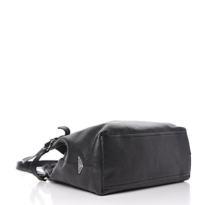 Prada Vitello Daino Shoulder Bag Black 4 of 12