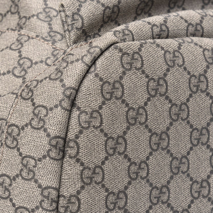 Gucci Soft GG Supreme Monogram Neo Vintage Double Buckle Backpack Beige New Acero Crop 10 of 30