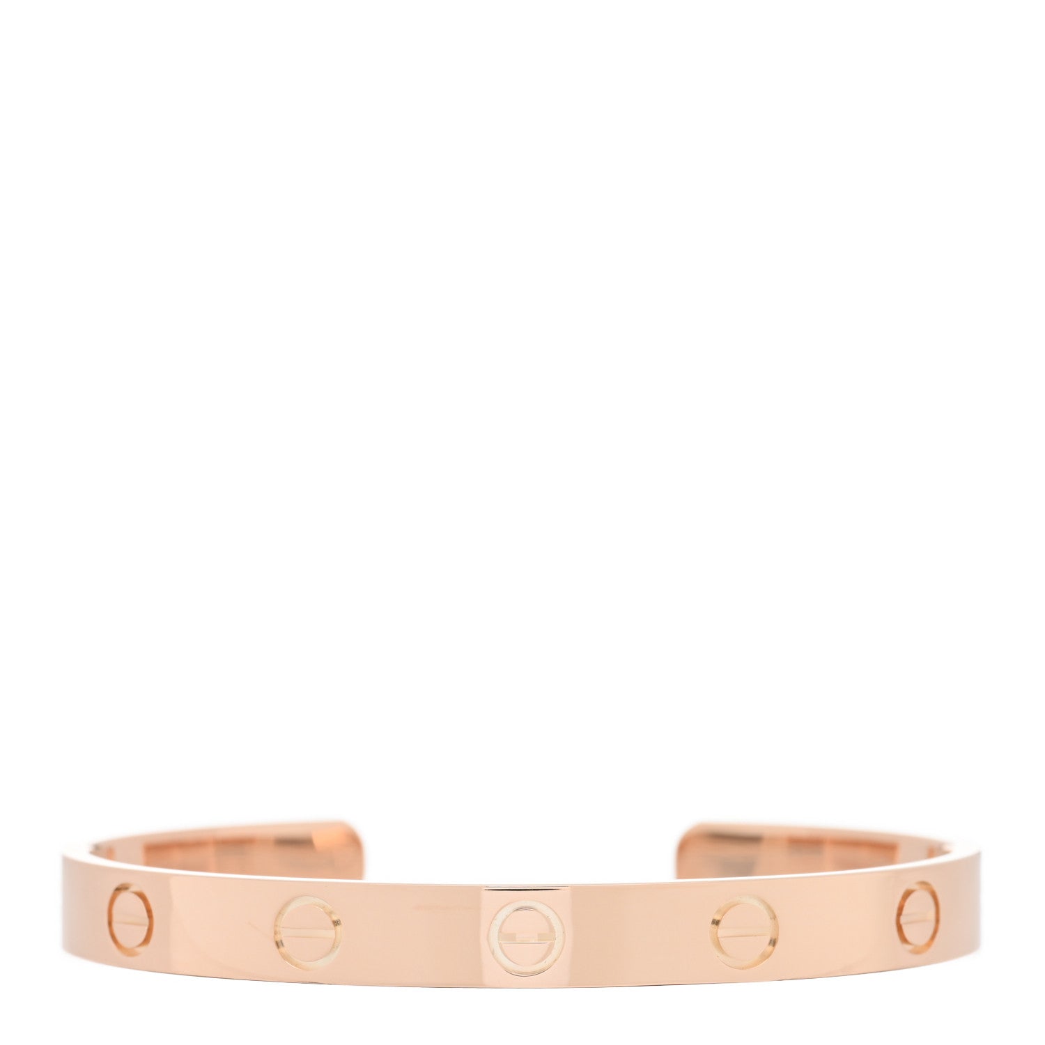 Cartier 18K Pink Gold LOVE Cuff Bracelet 16 1 of 3