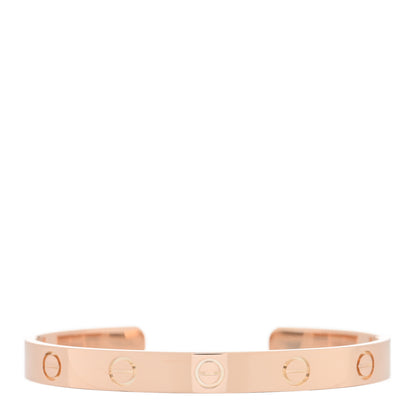 Cartier 18K Pink Gold LOVE Cuff Bracelet 16 1 of 3
