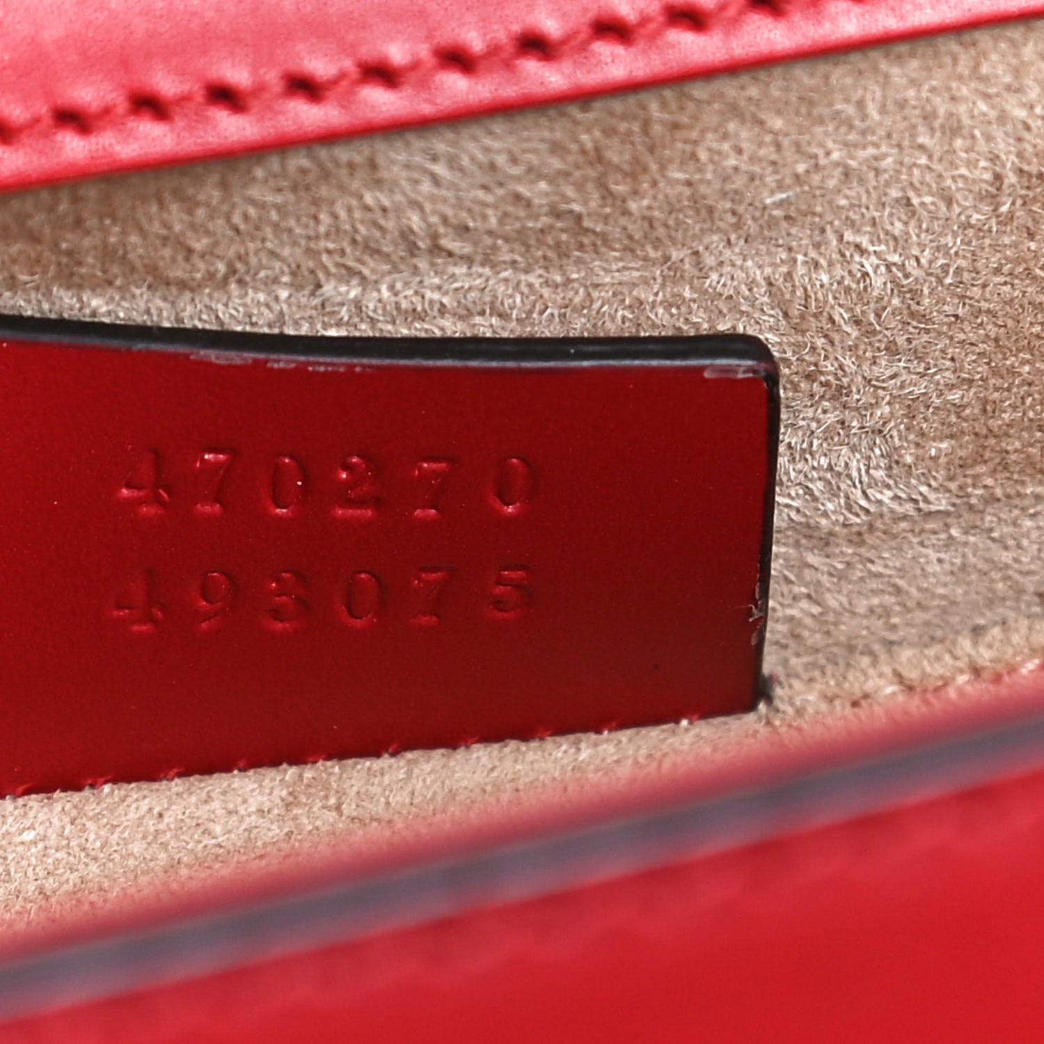 Gucci Calfskin Mini Sylvie Top Handle Bag Hibiscus Red 7 of 13