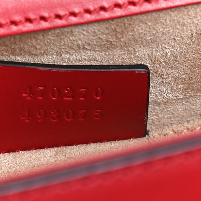 Gucci Calfskin Mini Sylvie Top Handle Bag Hibiscus Red 7 of 13