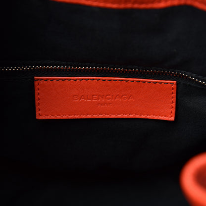 Balenciaga Matte Goatskin Rubber Covered Classic Hardware Mini Pompon Rouge Coquelicot Rouge Braise 6 of 13