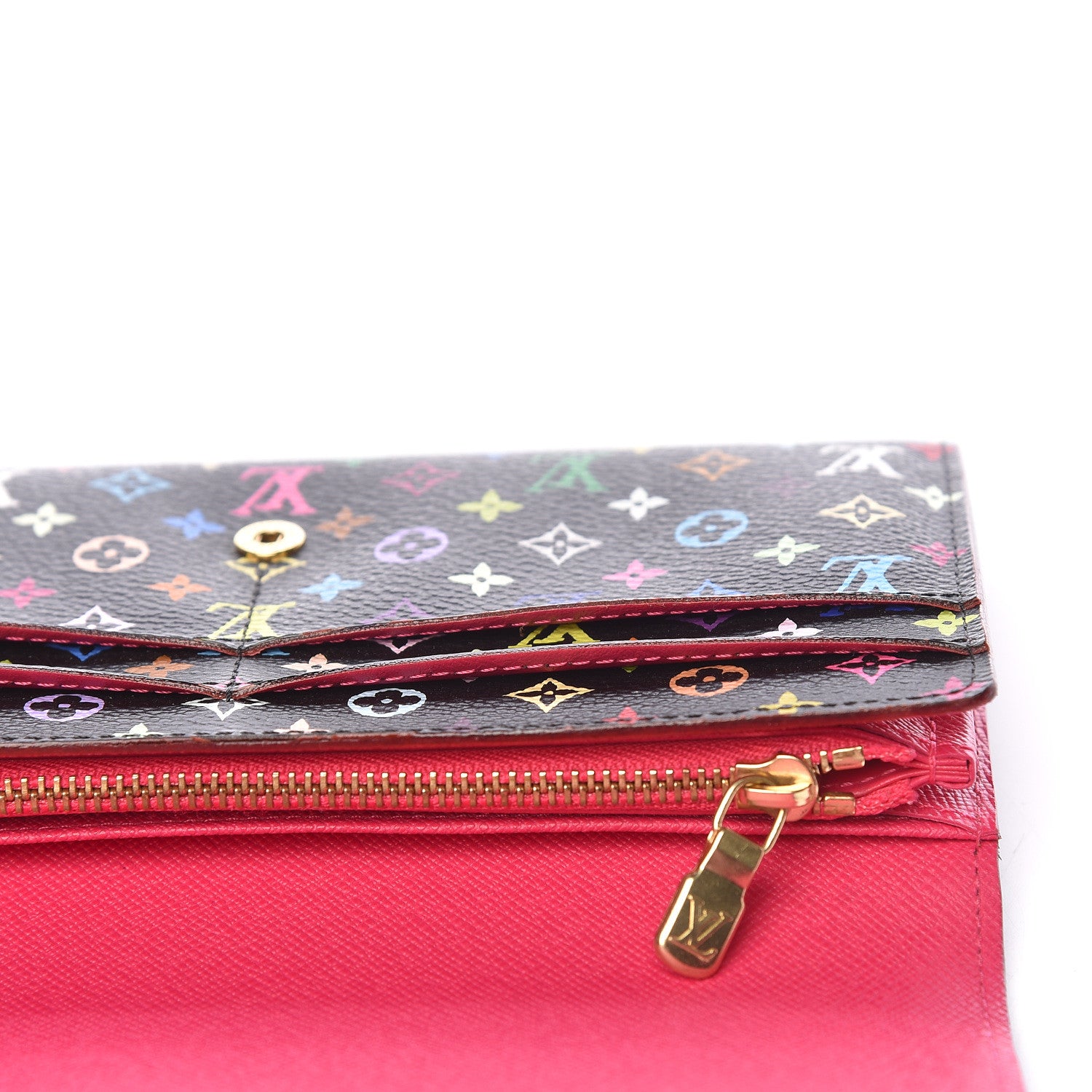 Louis Vuitton Monogram Multicolor Sarah Wallet NM Black Grenade 7 of 8