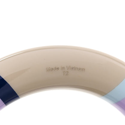 Hermes Lacquered Wood H Equipe GM Bangle Bracelet T2 Lilas 5 of 6