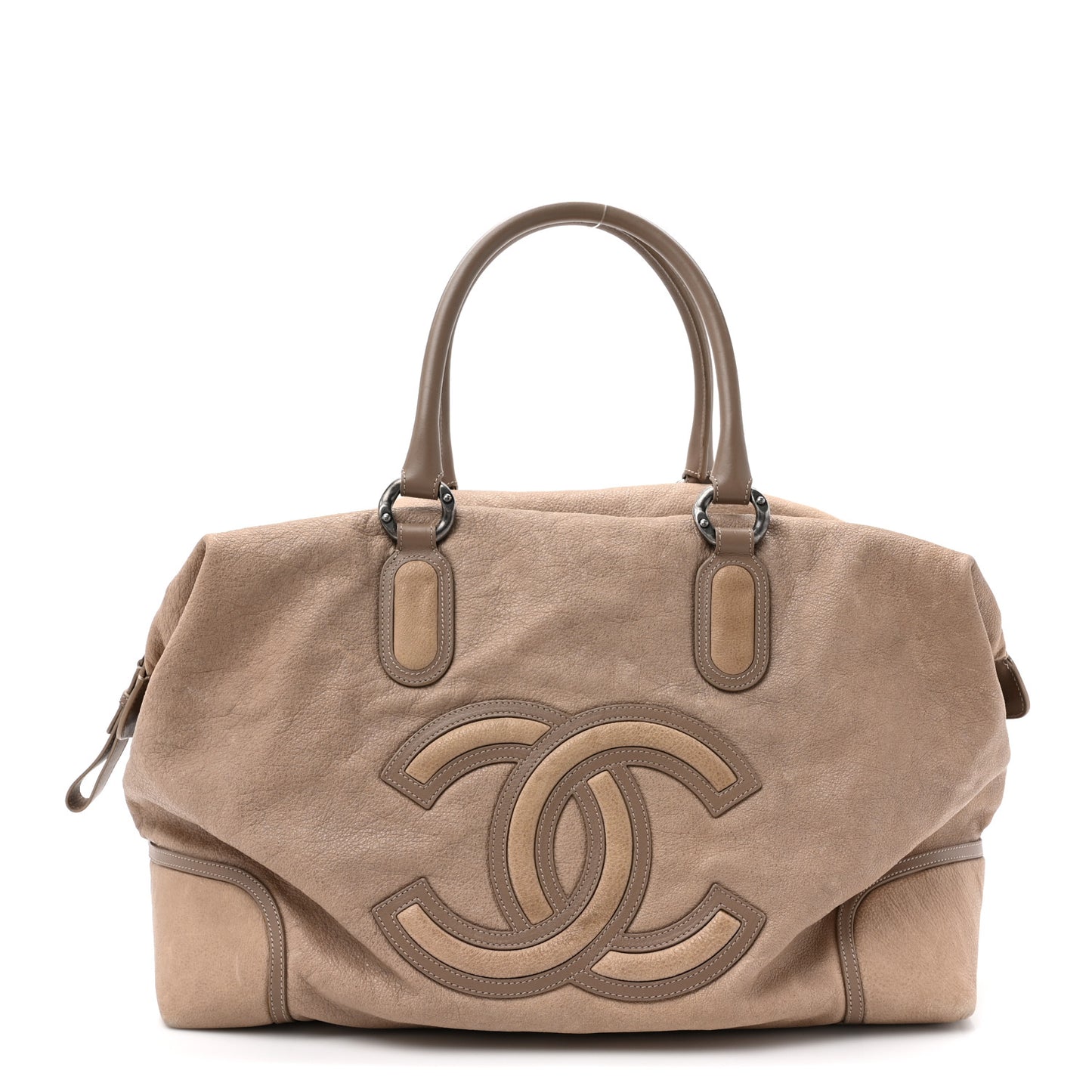 Washed Calfskin Tote Beige