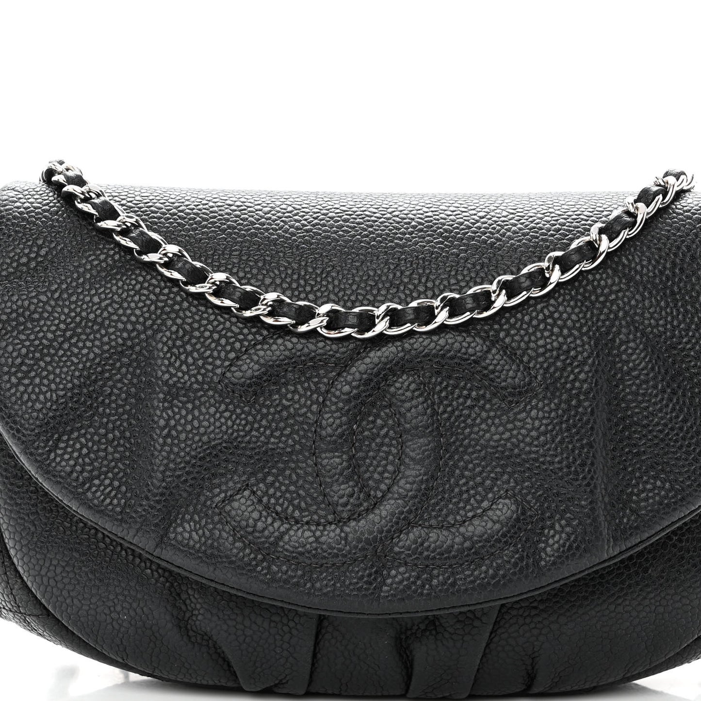 Caviar Half Moon Wallet On Chain WOC Black
