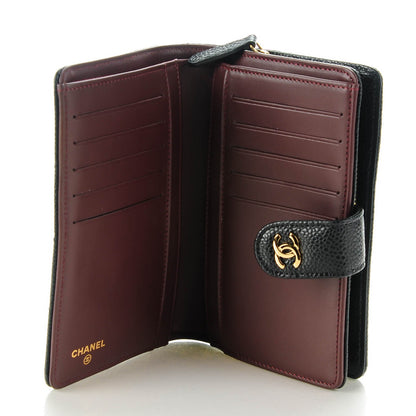 Chanel Caviar Quilted Zipped Pocket Wallet Black 5 of 8