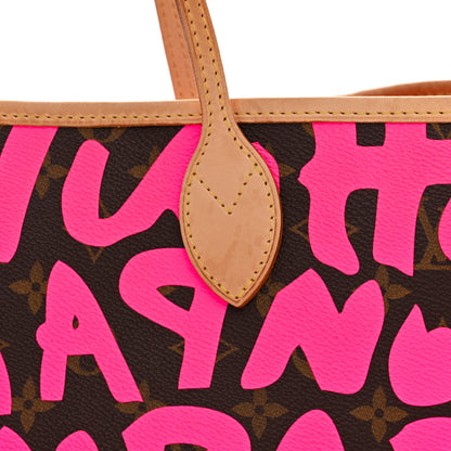 Louis Vuitton Monogram Graffiti Neverfull GM Fuchsia 11 of 13