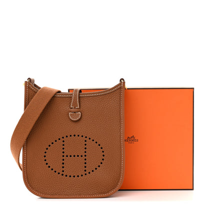 Hermes Taurillon Clemence Evelyne TPM Gold 12 of 12