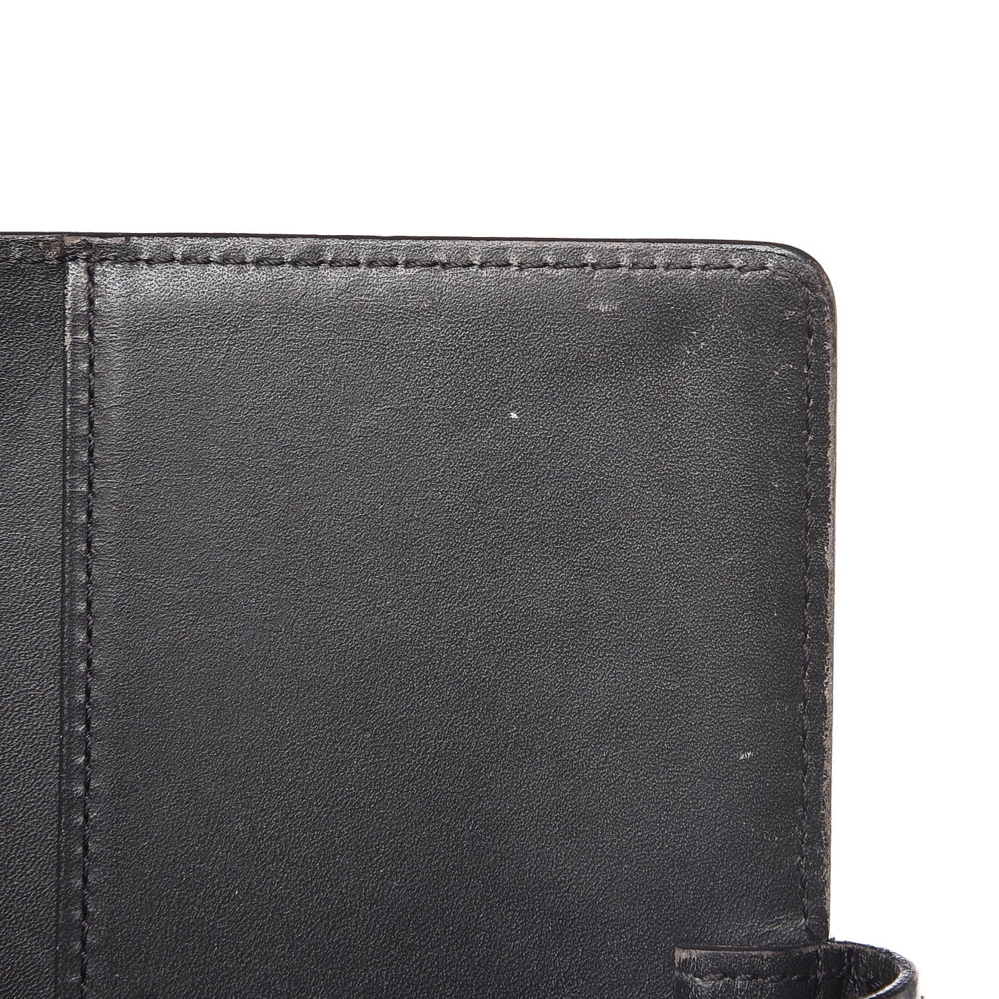 Mat Monogram Small Ring Agenda Cover Black