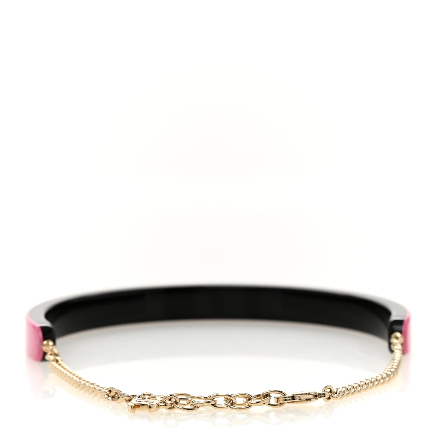 Resin Logo Choker Pink Black