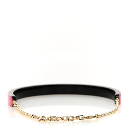 Chanel Resin Logo Choker Pink Black 4 of 7