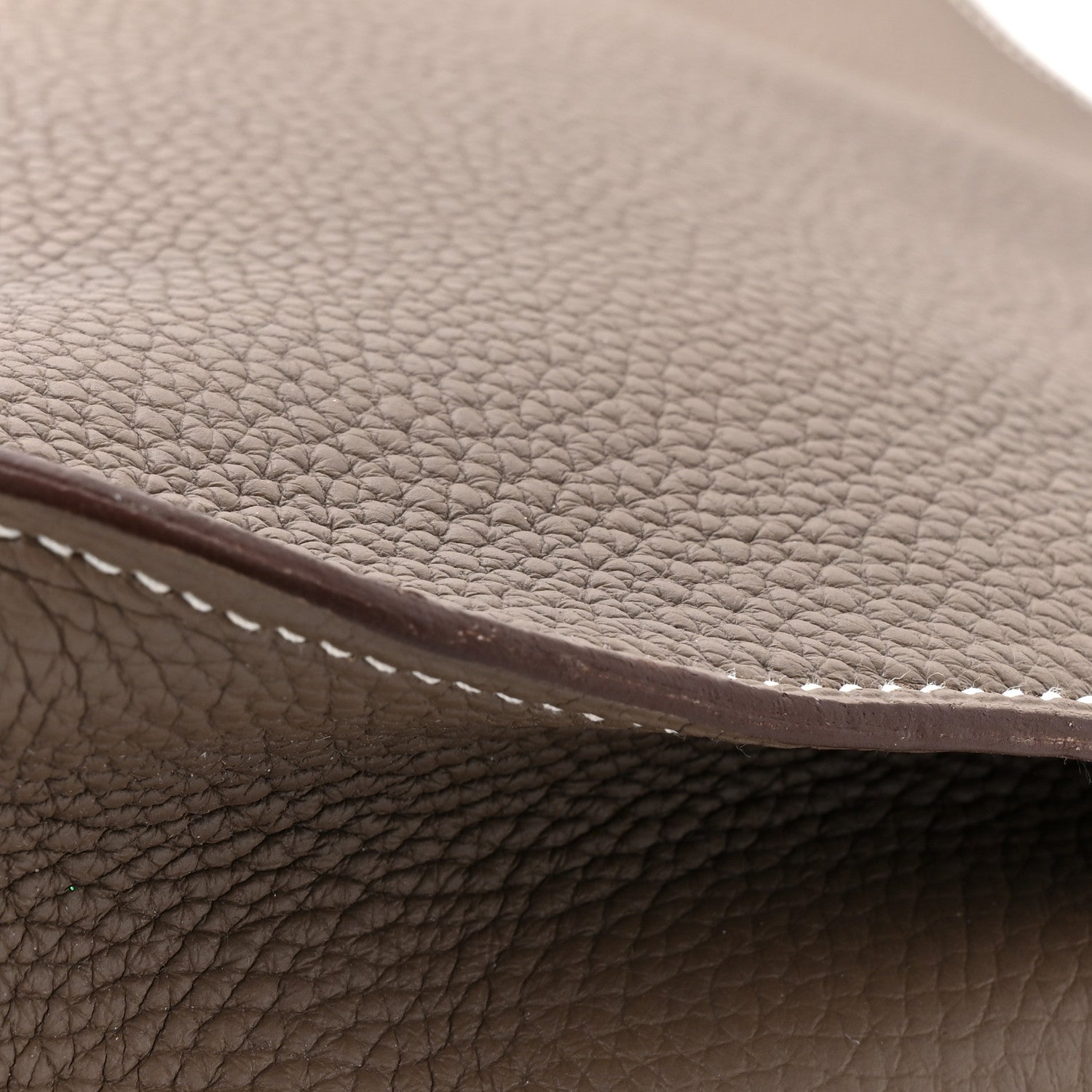 Hermes Taurillon Clemence Jypsiere 34 Etoupe 12 of 14