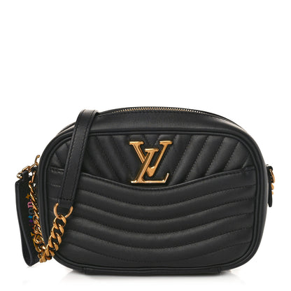 Louis Vuitton Calfskin New Wave Camera Bag Black 1 of 8