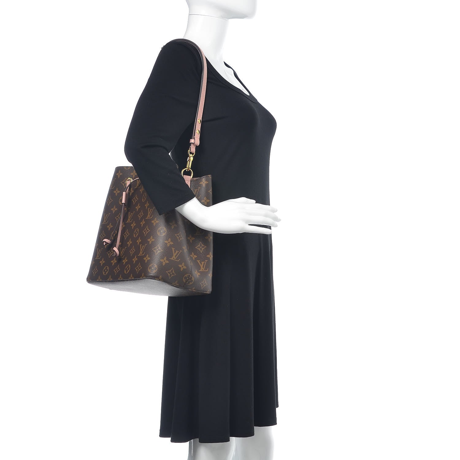 Louis Vuitton Monogram Neonoe MM Rose Poudre 2 of 8