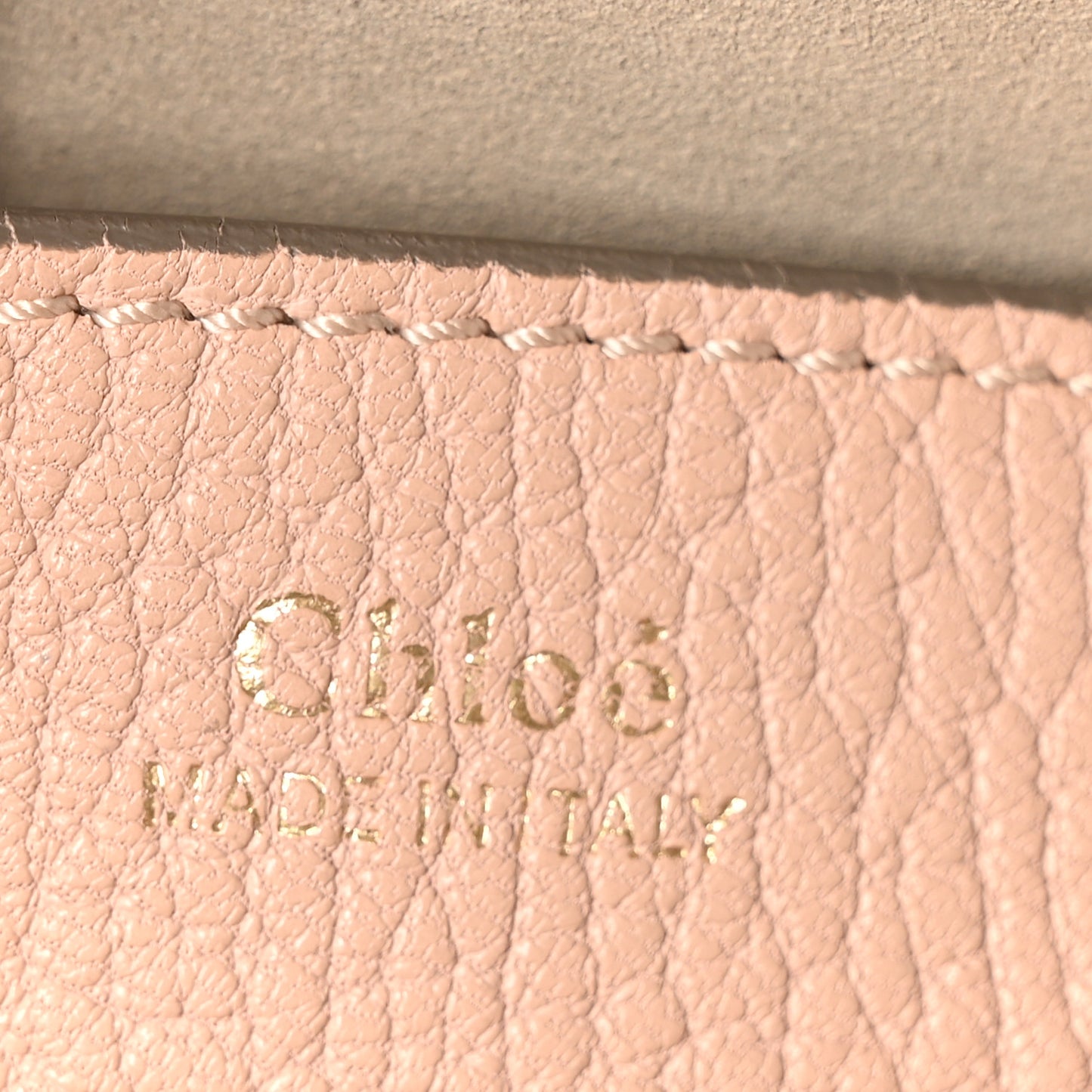 Grained Lambskin Drew Shoulder Bag Cement Pink