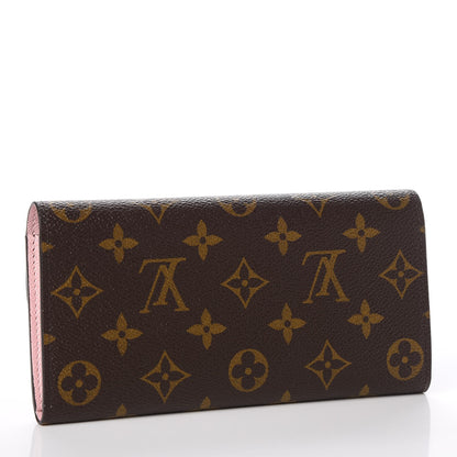 Louis Vuitton Monogram Emilie Wallet Rose Ballerine 3 of 8