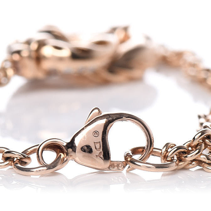 18K Rose Gold Diamond Belmont Single Station Bracelet
