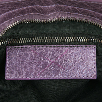 Balenciaga Agneau Classic Hardware City Metallic Purple 6 of 9