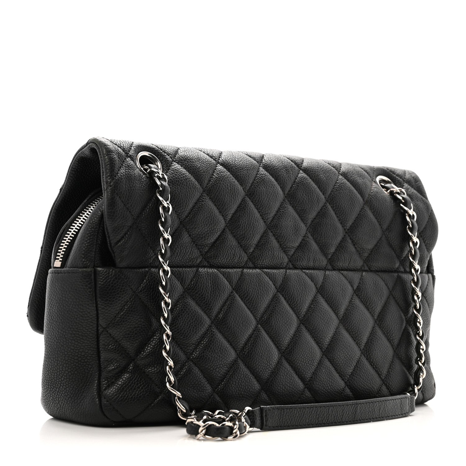 Chanel Caviar Quilted Jumbo Easy Flap Black 3 of 13