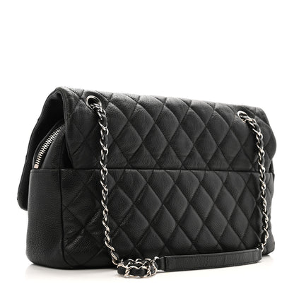 Chanel Caviar Quilted Jumbo Easy Flap Black 3 of 13