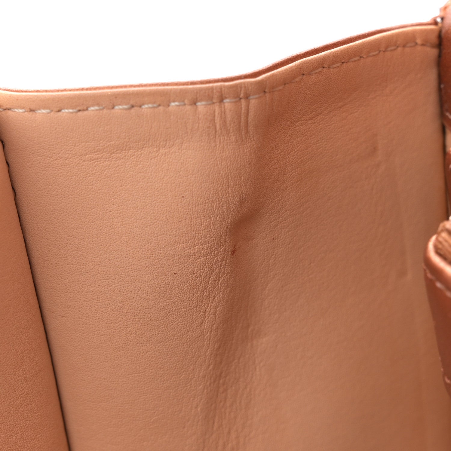 Delvaux Metallic Calfskin MM Brillant Satchel Bronze 12 of 13