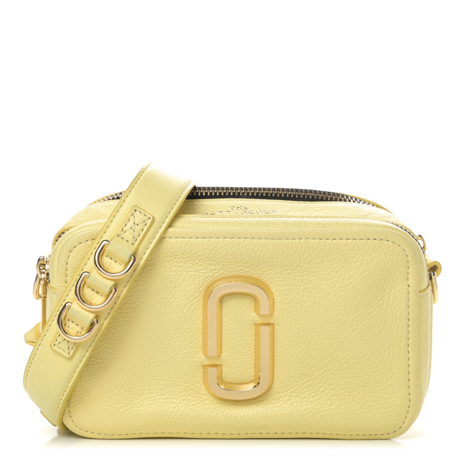 Marc Jacobs Supple Natural Grain Calfskin The Softshot 21 Bag Pale Yellow 1 of 6