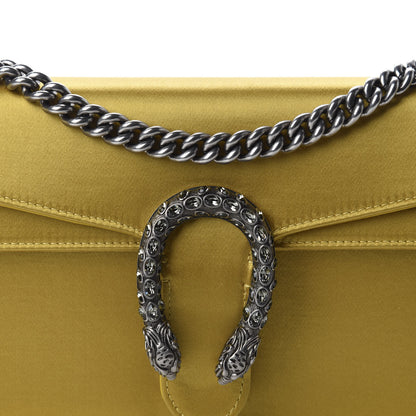 Gucci Satin Silk Crystal Small Dionysus Shoulder Bag Gold Black Diamond 10 of 10