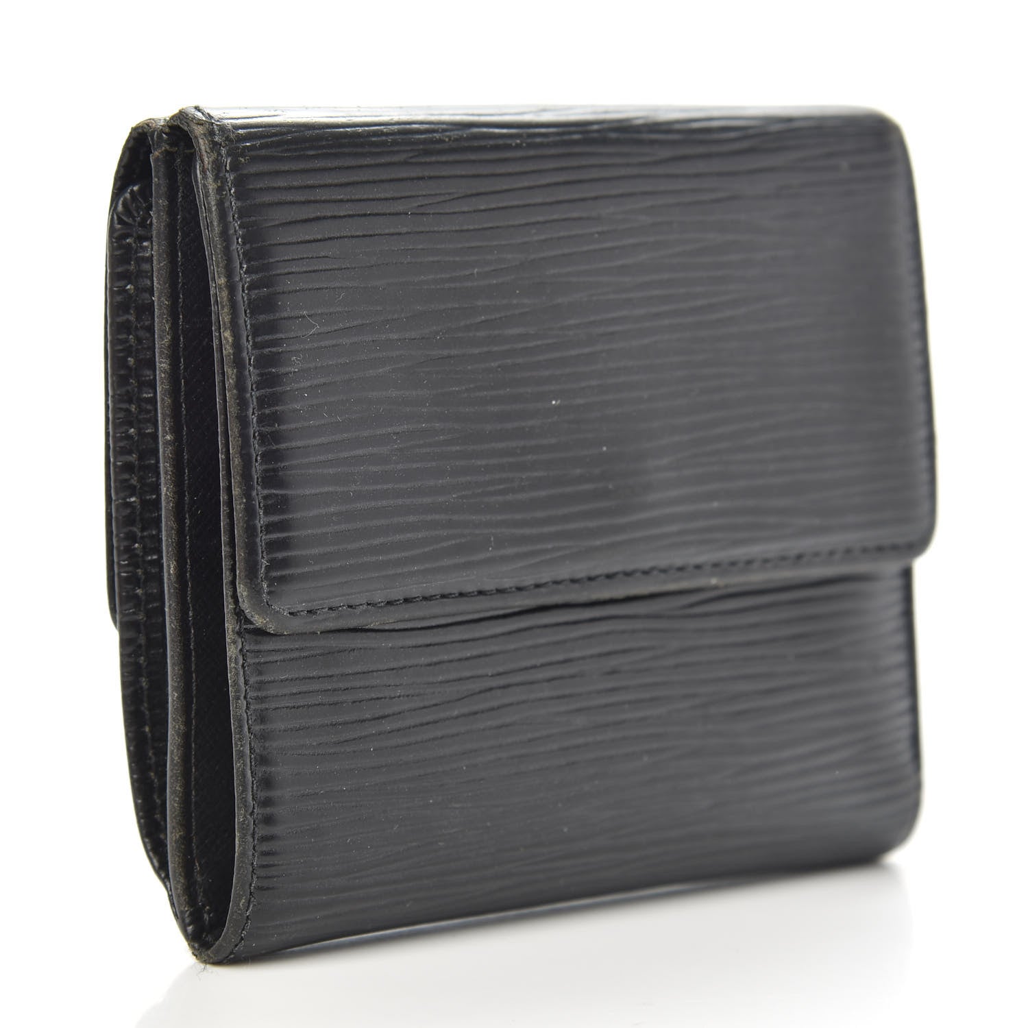 Louis Vuitton Epi Porte-Monnaie Tresor Wallet Black 3 of 10
