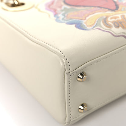 Christian Dior Calfskin Niki De Saint Phalle Dioramour Mini Supple Lady Dior White Multicolor 9 of 15
