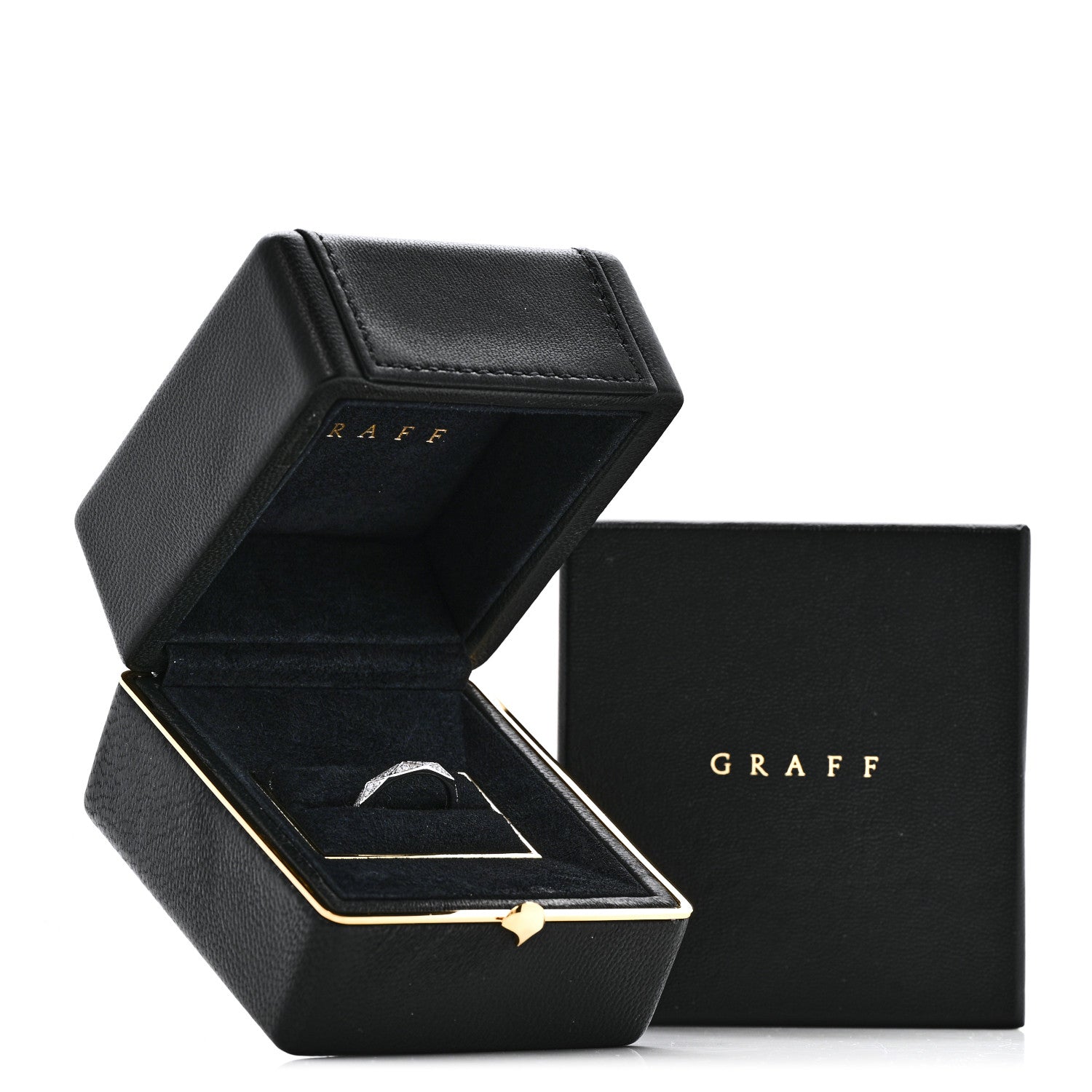 Graff 18K White Gold Diamond Laurence Graff Signature Band Ring 49 4.75 5 of 5