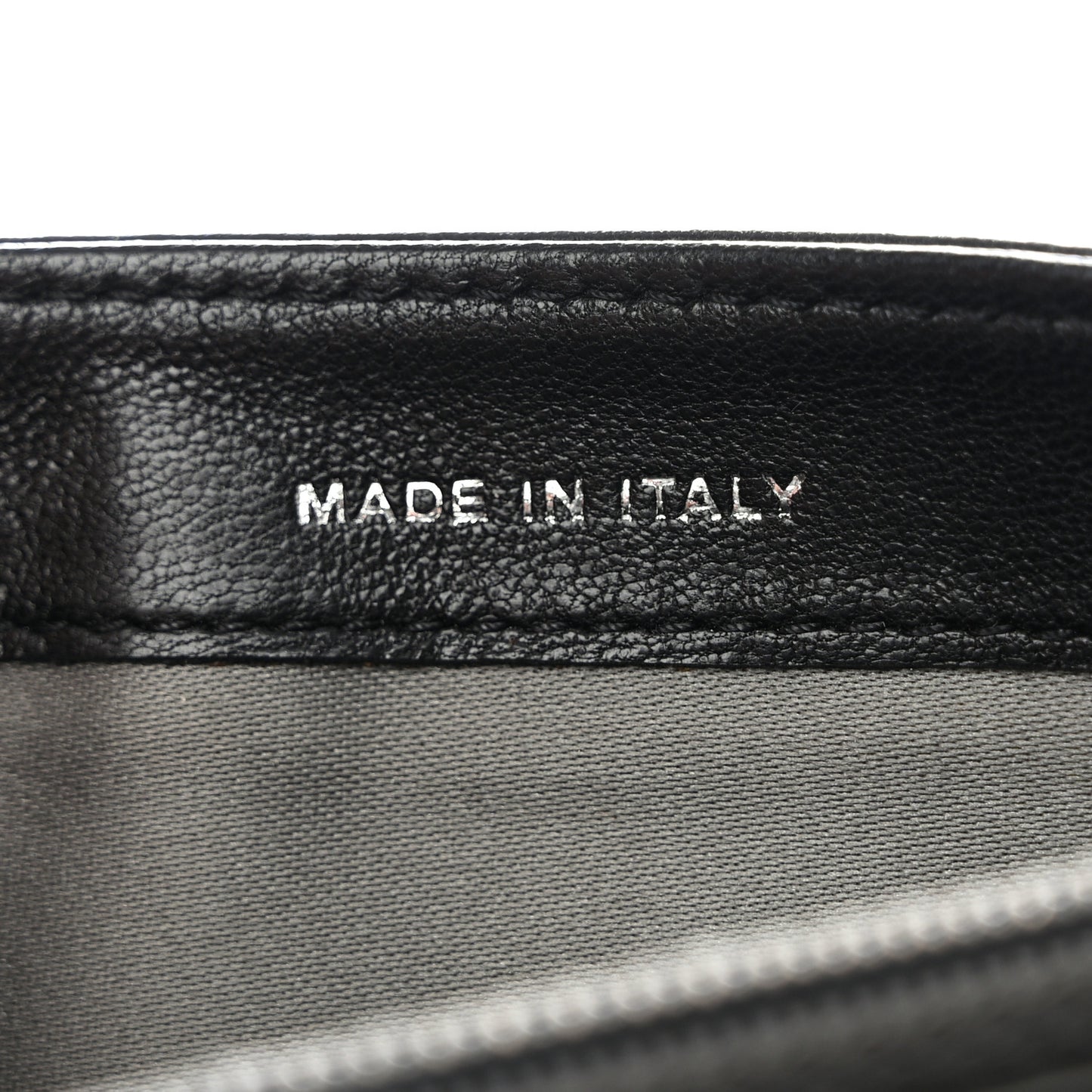 Lambskin Camellia Embossed Medium Wallet Black