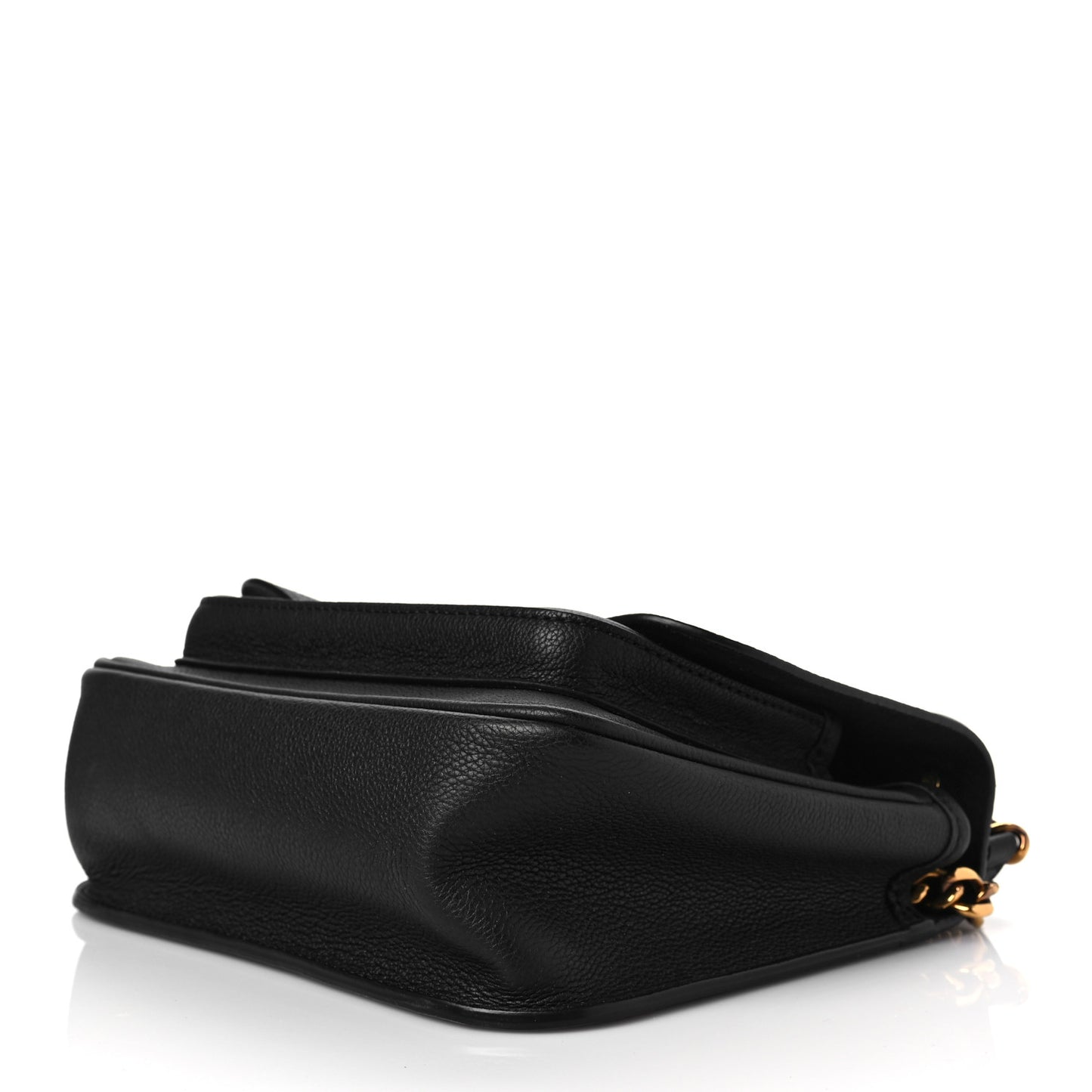 Grained Calfskin Lockme Chain Bag PM Black