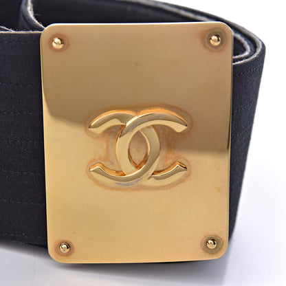 Chanel Jersey CC Wide Belt 70 28 Black 7 of 9