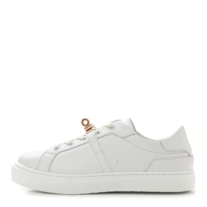 Hermes Calfskin Day Sneakers 37.5 White 1 of 11