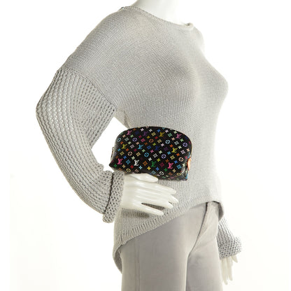 Louis Vuitton Monogram Multicolor Cosmetic Pouch Black Grenade 2 of 7