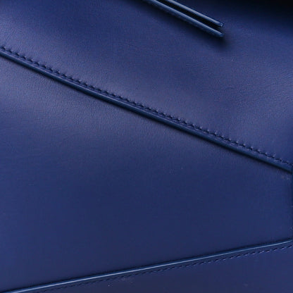 Loewe Satin Calfskin Monochrome Small Puzzle Edge Bag Navy 9 of 13