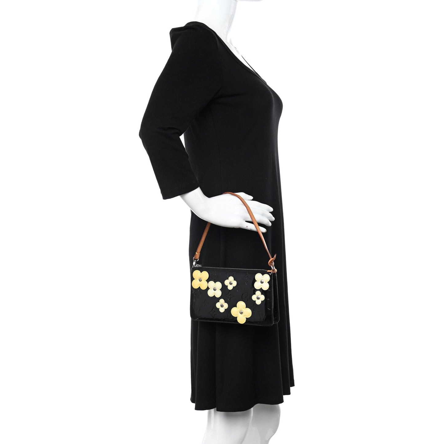 Vernis Lexington Fleurs Pochette Black