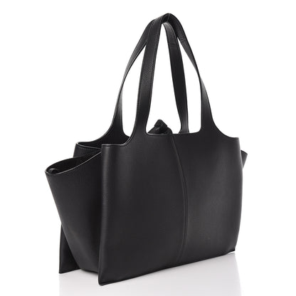 Celine Baby Grained Calfskin Medium Tri-Fold Bag Black 3 of 13